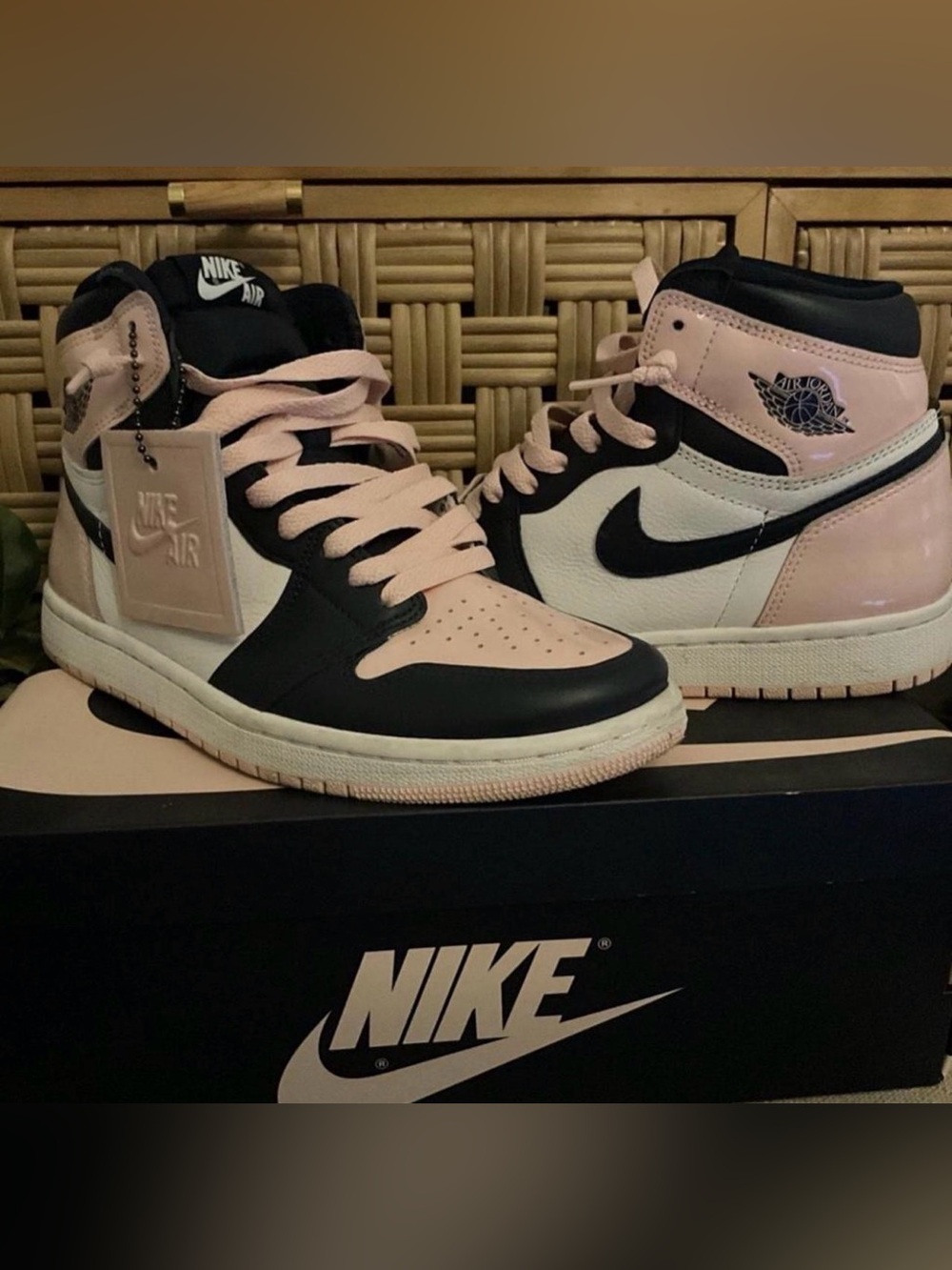 Nike Air Jordan 1 High Pink, Black & White